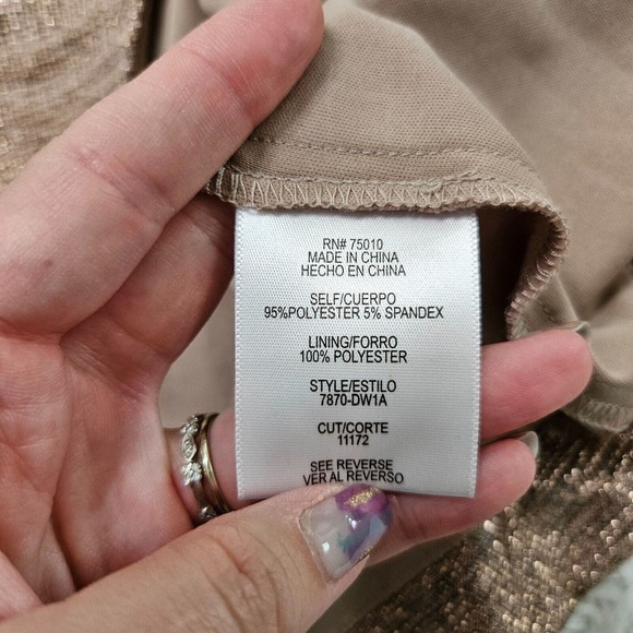 City Studio Metallic Gold Long Sleeve Tie Waist Vneck Mini Dress Juniors Size 11 - Picture 13 of 14